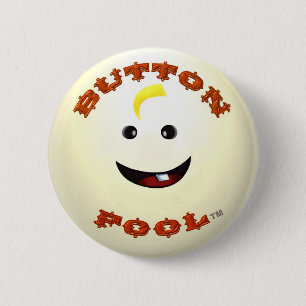 Knop dwaas standaard ronde knop button 5,7 cm