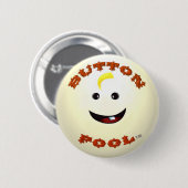 Knop dwaas standaard ronde knop button 5,7 cm (Voorkant /achterkant)