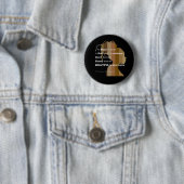 Knop "Ebony Woman" Ronde Button 5,7 Cm (In situ)