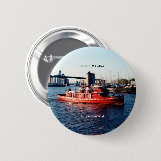 Knop Edward M. Cotter Ronde Button 5,7 Cm (Voorkant /achterkant)