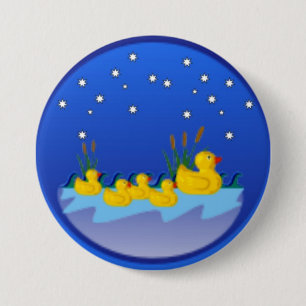 Knop Eendenfamilie Ronde Button 7,6 Cm