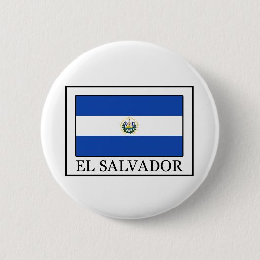 Knop El Salvador Ronde Button 5,7 Cm (Voorkant)