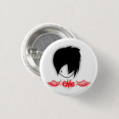 Knop Emo wings Ronde Button 3,2 Cm (Voorkant /achterkant)