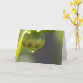 Knop en dalingswenskaart kaart (Gele Bloem)