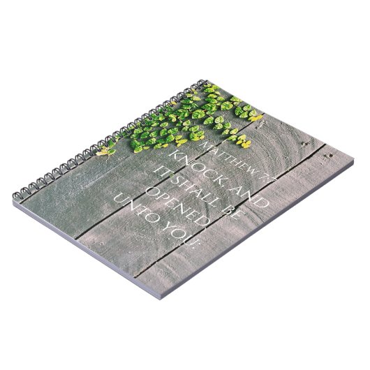 Knop en deur openen bijbelversie notitieboek (Linkerzijde)