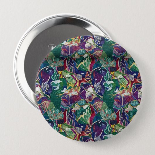 'Knop en patches' Ronde Button 4,0 Cm (Voorkant /achterkant)