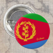 Knop Eritrea, patriottische Eritrese vlag mode Ronde Button 3,2 Cm