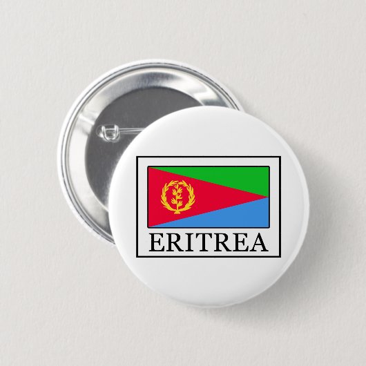 Knop Eritrea Ronde Button 5,7 Cm (Voorkant /achterkant)