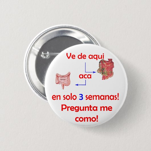 Knop Estomago Ronde Button 5,7 Cm (Voorkant /achterkant)