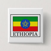Knop Ethiopië Vierkante Button 5,1 Cm (Voorkant)