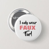 Knop Faux Fur Ronde Button 5,7 Cm (Voorkant /achterkant)