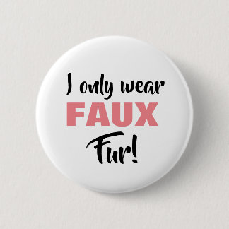 Knop Faux Fur Ronde Button 5,7 Cm