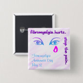 Knop Fibro Vierkante Button 5,1 Cm (Voorkant /achterkant)