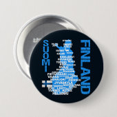 knop FINLAND MAP Ronde Button 7,6 Cm (Voorkant /achterkant)