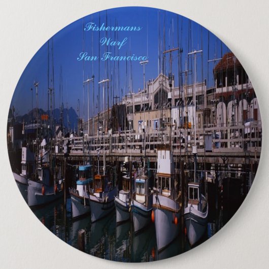 Knop Fishermans Warf San Francisco Ronde Button 6,0 Cm (Voorkant)