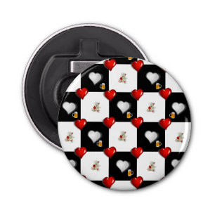 Knop Fles Open Beer White Teddy Bear Button Flesopener