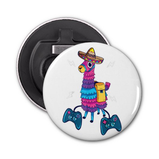 Knop Fles Opener met magneet Mockup Sjabloon (Voorkant)