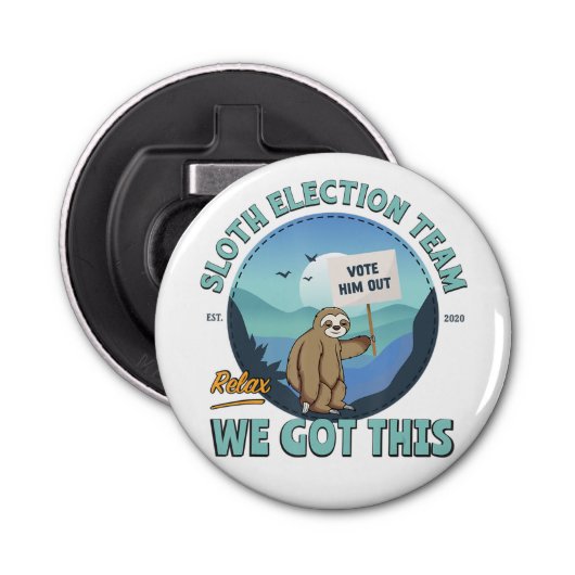 Knop Fles Opener met magneet Mockup Sjabloon (Voorkant)