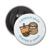 Knop Fles Opener met magneet Mockup Sjabloon (Voorkant)