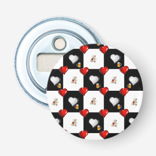 Knop Flesopener Bier Witte Teddybeer Button Flesopener