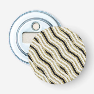 Knop Flesopener Goud Wit Zwart Button Flesopener