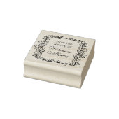 Knop Floral Lijst uit de bibliotheek van naam Rubberstempel (Stempel)