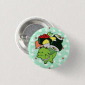 Knop Flying sushi dragon Ronde Button 3,2 Cm (Voorkant /achterkant)