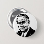 Knop Franklin Delano Roosevelt Ronde Button 5,7 Cm (Voorkant /achterkant)