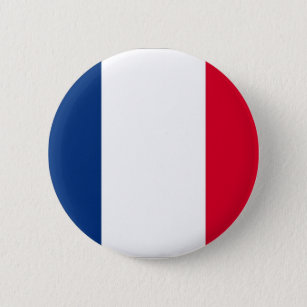 Knop Franse vlag Ronde Button 5,7 Cm