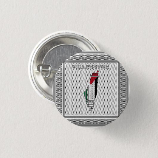 Knop Free Palestine - Palestinian Pin Button (Voorkant /achterkant)