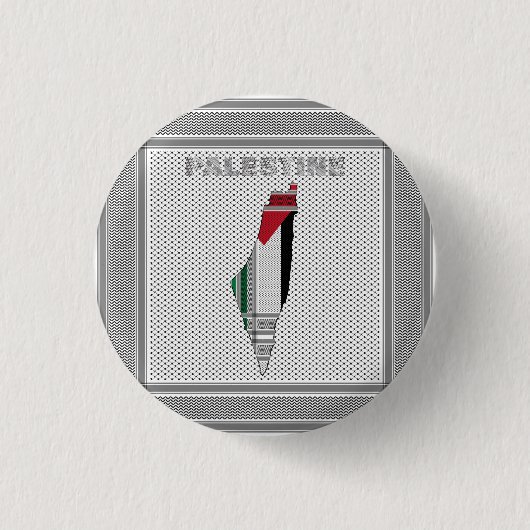 Knop Free Palestine - Palestinian Pin Button (Voorkant)