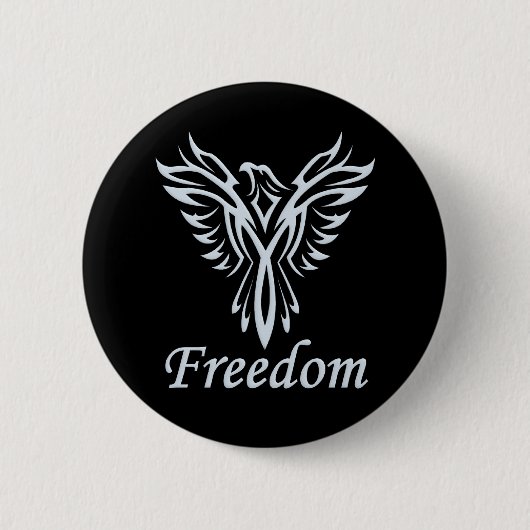 Knop Freedom Eagle Ronde Button 5,7 Cm (Voorkant)