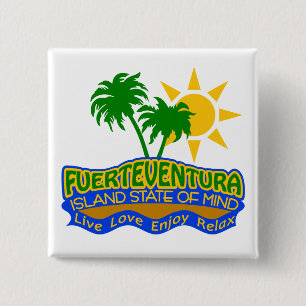 Knop Fuerteventura State of Mind Vierkante Button 5,1 Cm