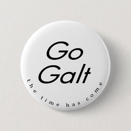 Knop Galt gaan Ronde Button 5,7 Cm (Voorkant)