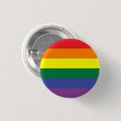 Knop Gay Pride Flag Ronde Button 3,2 Cm (Voorkant /achterkant)