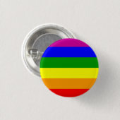 Knop Gay Pride/vlag Ronde Button 3,2 Cm (Voorkant /achterkant)