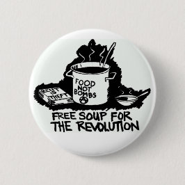 knop geen bommen ronde button 5,7 cm