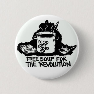 knop geen bommen ronde button 5,7 cm