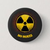 Knop Geen Nukes Ronde Button 5,7 Cm (Voorkant)