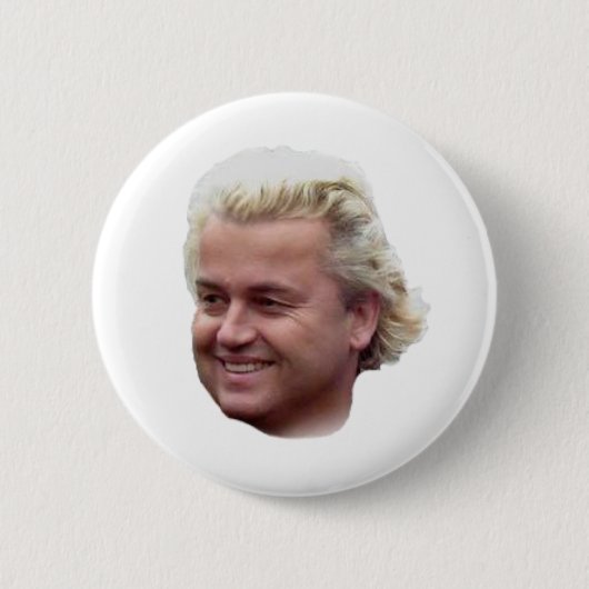 knop Geert Wilders Ronde Button 5,7 Cm (Voorkant)