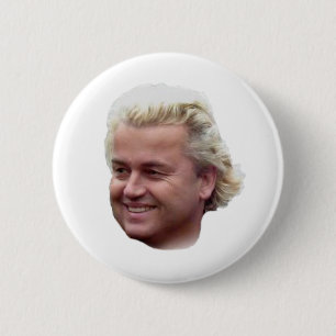 knop Geert Wilders Ronde Button 5,7 Cm
