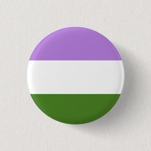 Knop Genderqueer Pride Flag Ronde Button 3,2 Cm (Voorkant)