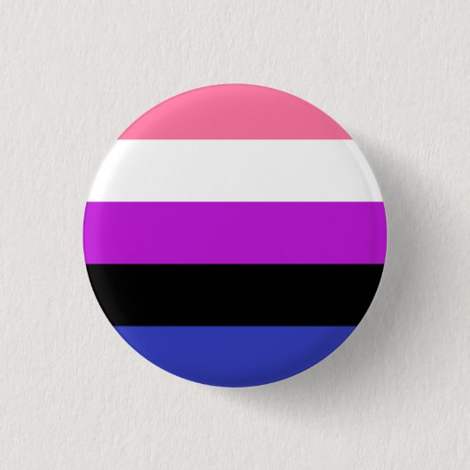 Knop Gendervloeivlag Ronde Button 3,2 Cm (Voorkant)