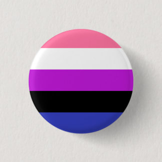 Knop Gendervloeivlag Ronde Button 3,2 Cm