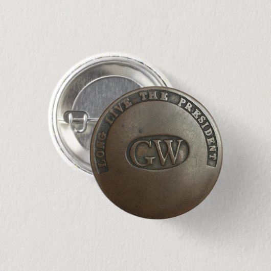 Knop George Washington Campaign Ronde Button 3,2 Cm (Voorkant /achterkant)