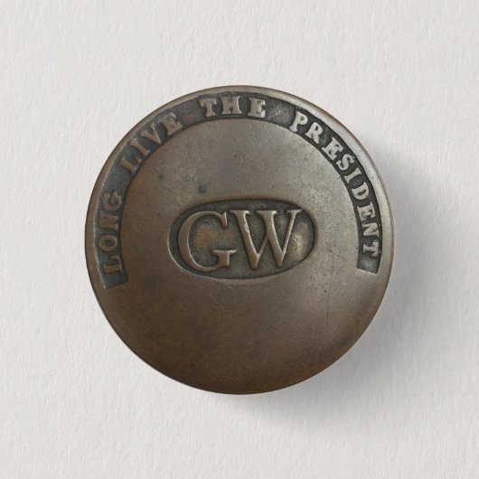 Knop George Washington Campaign Ronde Button 3,2 Cm (Voorkant)