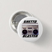 Knop Ghetto Blaster Ronde Button 3,2 Cm (Voorkant /achterkant)