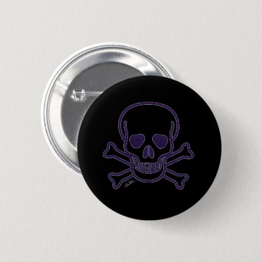 Knop Ghost Skull Ronde Button 5,7 Cm (Voorkant /achterkant)