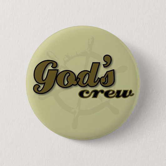 Knop Gods Crew Ronde Button 5,7 Cm (Voorkant)