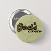 Knop Gods Crew Ronde Button 5,7 Cm (Voorkant /achterkant)